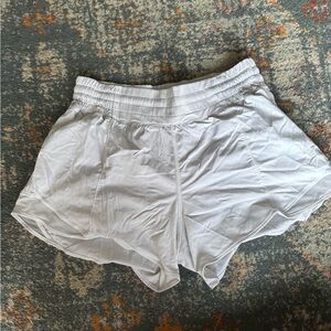 lululemon athletica White Women's Athletic Shorts - Dual-Layer Run Shorts